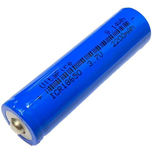 фото Аккумулятор premium battery 18650 li-ion ultrafire g60 icr 18650 2200mah,blueround, 1шт