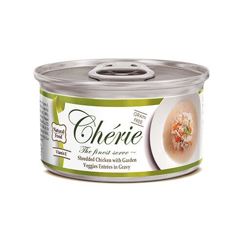 Влажный корм для кошек Pettric Cherie Signature Gravy, размельченная курица с овощами в подливе, 80 г х 24 шт