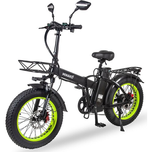 Электровелосипед Minako F10 Pro - Салатовый обод 86900₽