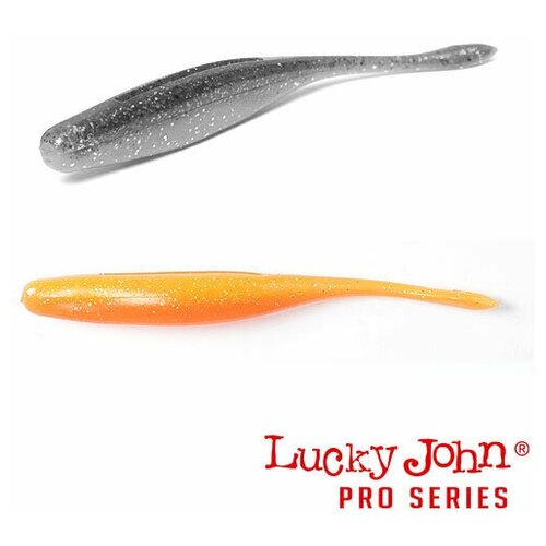 Набор силиконовых приманок мягких съедобных виброхвост Lucky John Pro Series Wacky Hama Stick 8,9 см T26 9 шт