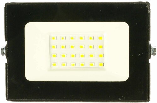 Прожектор Ultraflash LFL-2001, C02 черный, LED, SMD, 20 Вт, 230В, 6500К, 1шт