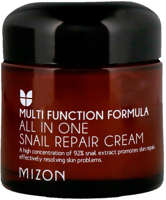 MIZON Крем восстанавливающий с экстрактом улитки. All in one snail repair cream, 75 мл.