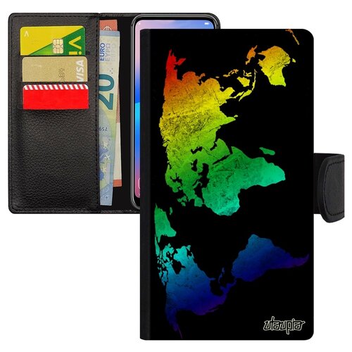 фото Чехол-книжка на мобильный apple iphone x, "карта мира" планета атлас utaupia