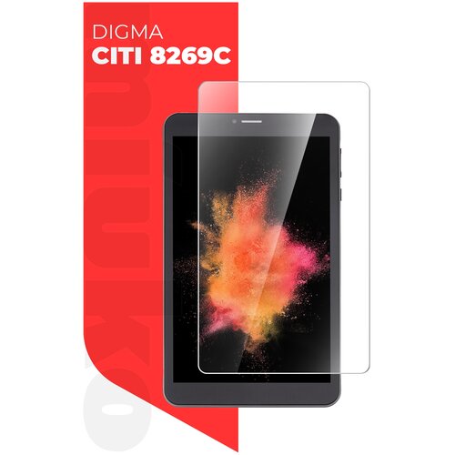 Защитное стекло на Digma CITI 8269C 8 на Экран, (гибридное: пленка+стекловолокно), прозрачное силиконовая клеевая основа тонкое Hybrid Glass, Miuko защитное стекло на digma citi 8269c 8 на экран гибридное пленка стекловолокно прозрачное силиконовая клеевая основа тонкое hybrid glass brozo