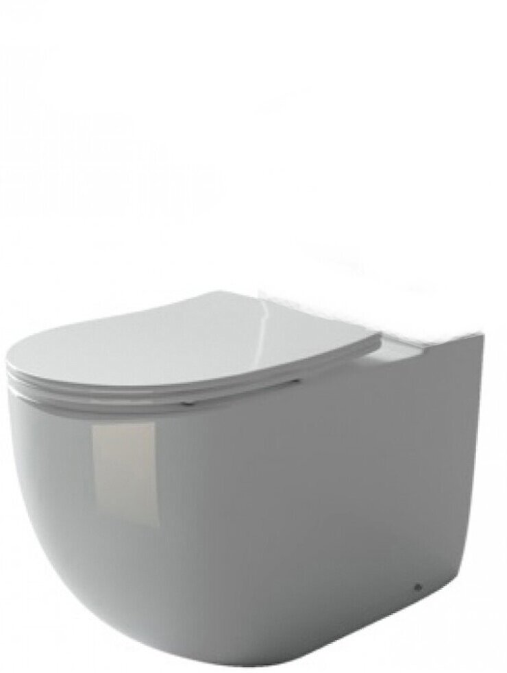 Унитаз напольный безободковый (чаша) Ceramica Nova Metropol Rimless, 40,5 x 36 x 64 см, белый