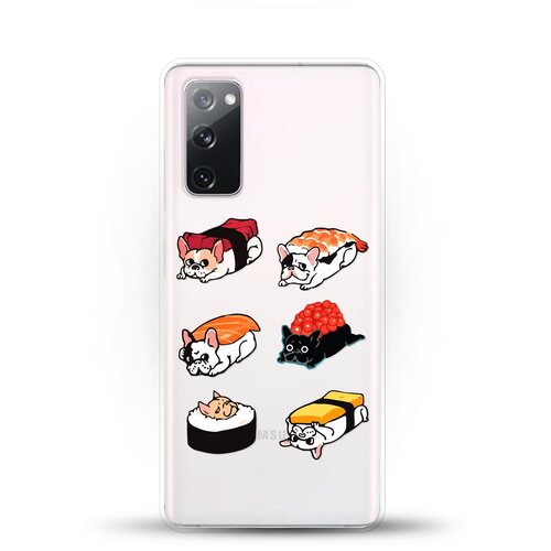 фото Силиконовый чехол суши-собачки на samsung galaxy s20fe (fan edition) andy & paul