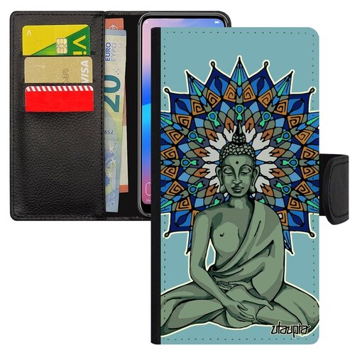 фото Чехол книжка на телефон galaxy s8, "будда" азия мандала utaupia