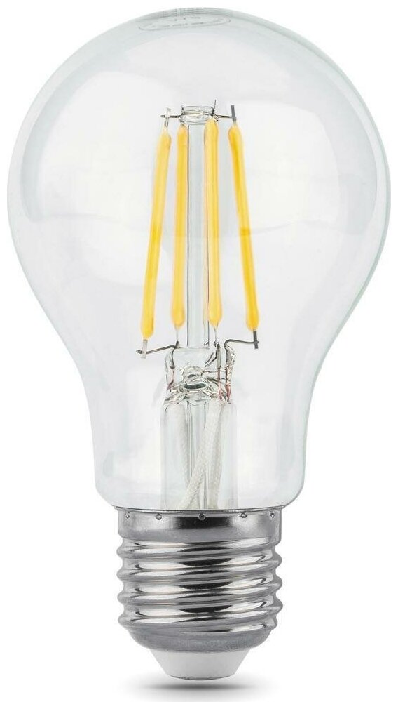 Светодиодная лампа Gauss Filament 10W эквивалент 90W 4100K 930Лм E27 филаментная груша