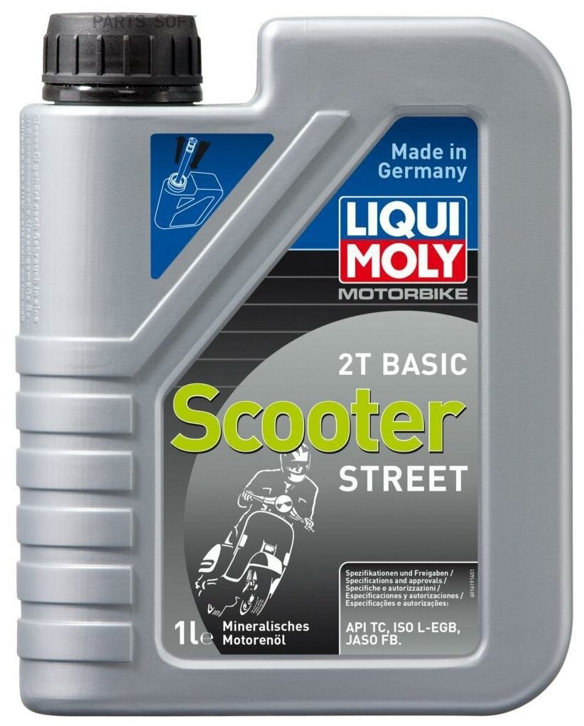 LIQUI MOLY 8068 Масло моторное для скутеров Motorbike 2T Basic Scooter Street TC (1л)