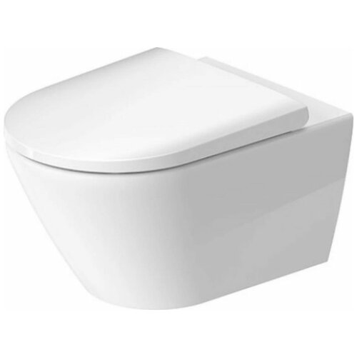 унитаз подвесной duravit rimless happy d 2 2222098900 Унитаз подвесной безободковый DURAVIT D-NEO 2577090000