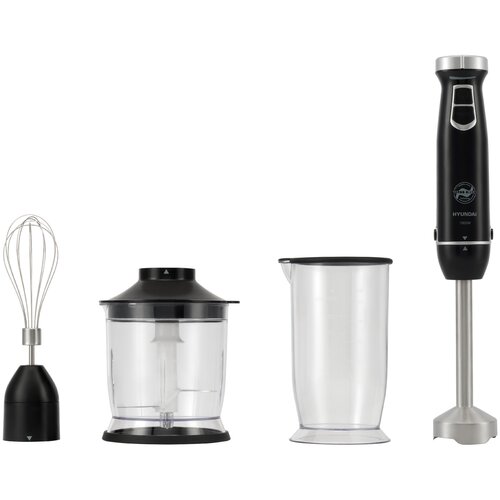 Блендер погружной Hyundai HYB-H3845 1000Вт черныйсеребристый 384500₽