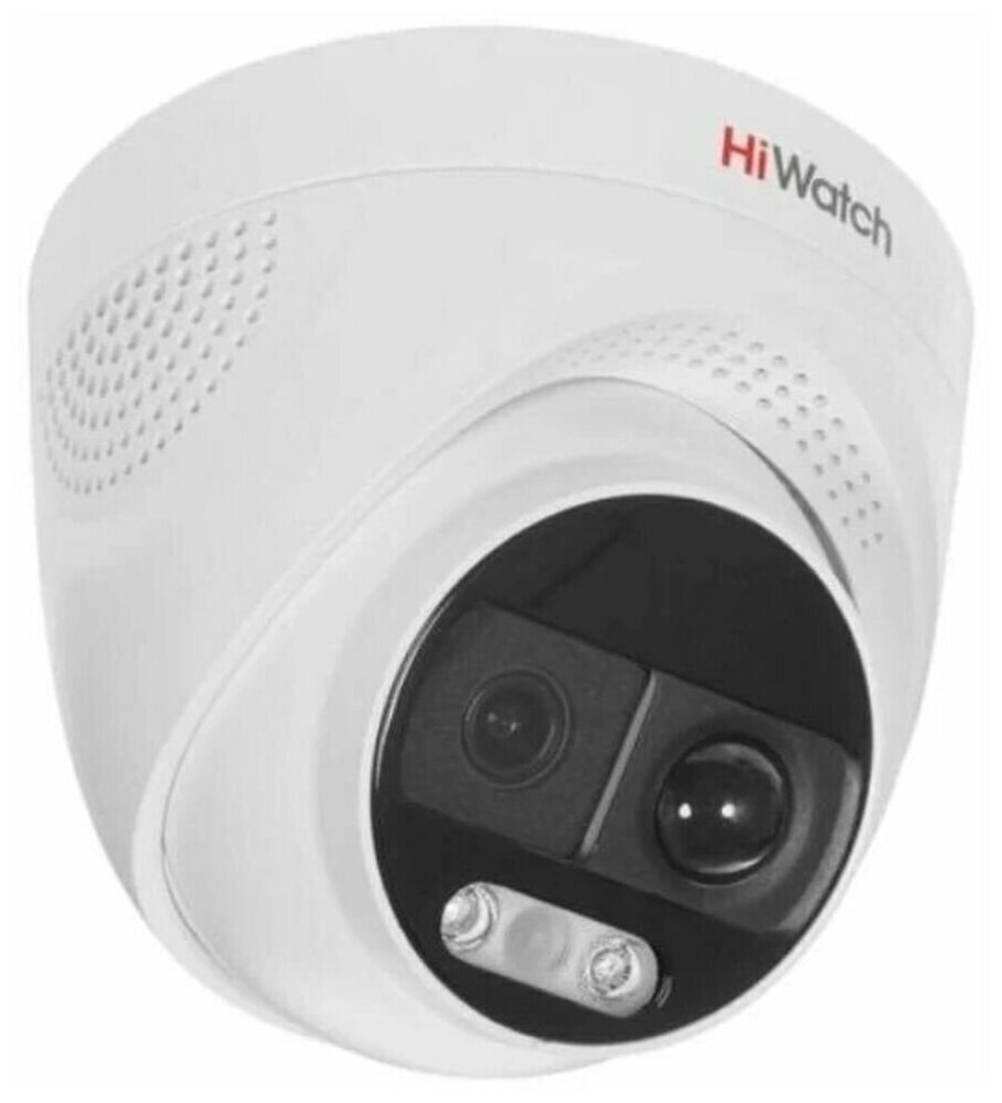 Камера видеонаблюдения аналоговая HiWatch DS-T213X 2.8-2.8мм HD-CVI HD-TVI цветная корп.белый DS-T21 - фотография № 5