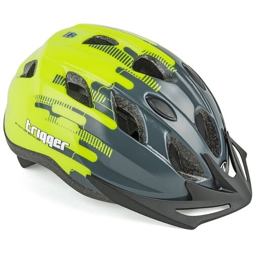 фото Шлем author trigger 171pnk, 12отв, с сеточкой, серо-желт.