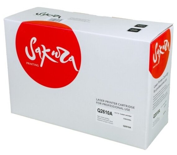 Картридж Sakura Printing SAKURA Q2610A для HP2300/2300, черный, 6000стр.