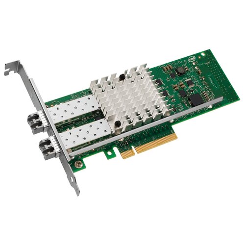 Сетевой адаптер Intel X520-SR2 Ethernet Converged Network Adapter SFP+, 10GBase-X, 10GbE dual ports, Low-profile +2x10Gb SR SFP+ Transceivers included (E10G42BFSR, X520SR2BPL, X520SR2BP) 59442