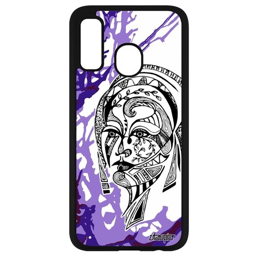 фото Чехол для мобильного samsung galaxy a40, "портрет женщины" цветок этнический utaupia