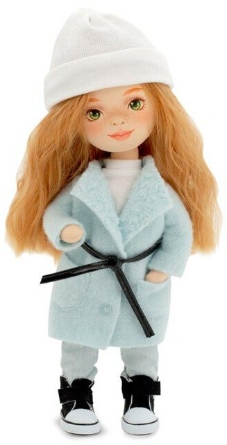 Orange Toys Мягкая кукла Sunny «В пальто мятного цвета», 32 см
