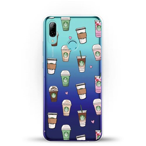 фото Силиконовый чехол кофе на huawei p smart (2019) andy & paul
