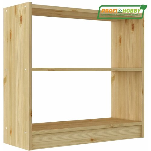 Стеллаж деревянный 3 полки, 80х30х77 см сосна без покраски, Profi&Hobby