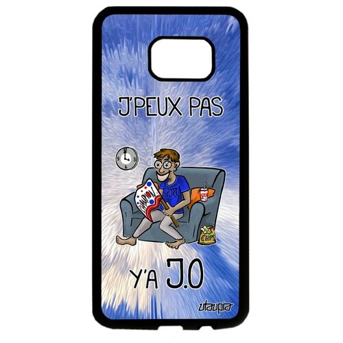 фото Чехол на samsung galaxy s7 edge, "не могу - олимпийские игры!" карикатура спорт utaupia