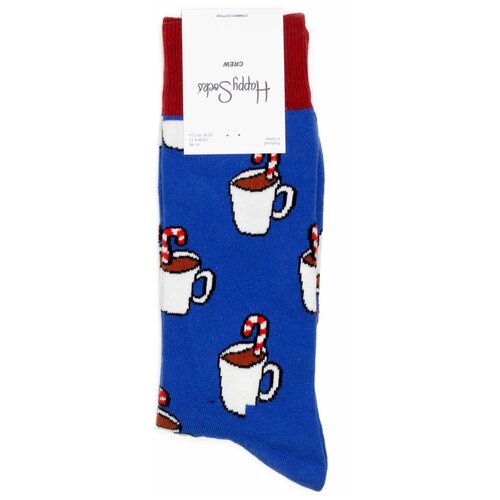 Носки Happy Socks Мужские носки с рисунками Happy Socks, размер 36-40, синий, бордовый
