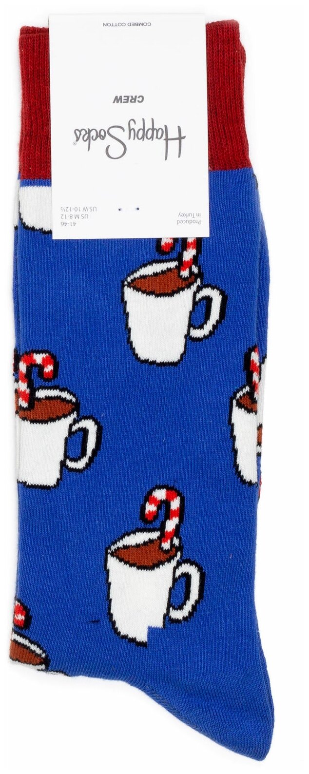 Happy Socks - Candy Cane носки с рисунком кружки какао 36-40