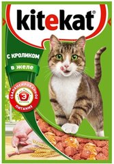 Kitekat Влажный корм для кошек «Нежный кролик» в желе 85г 10236430 0,085 кг 53168 (2 шт)