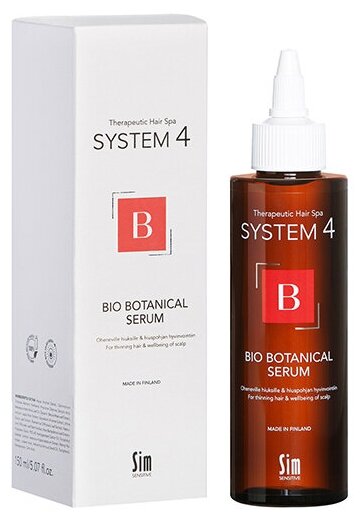 Sim Sensitive System 4 Биоботаническая сыворотка против выпадения и для стимуляции роста волос 150 мл