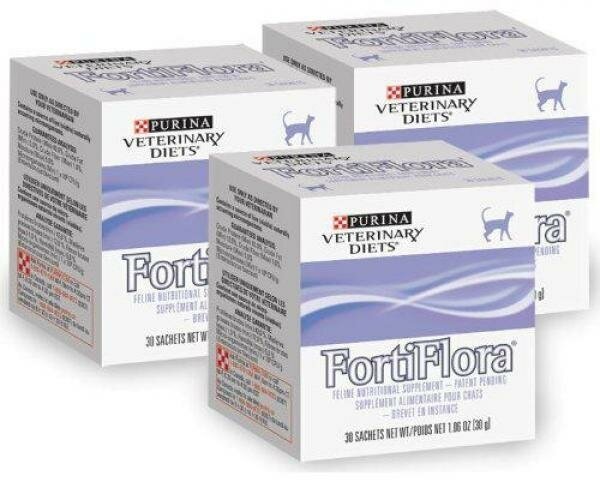 Пребиотическая добавка Purina Pro Plan Veterinary diets Forti Flora для кошек и котят, 1гр*30шт. Purina ProPlan - фото №13