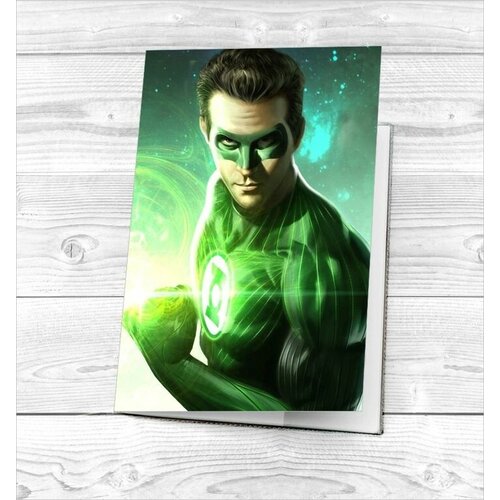 фото Обложка на паспорт зелёный фонарь, green lantern №5 suvenirof-shop