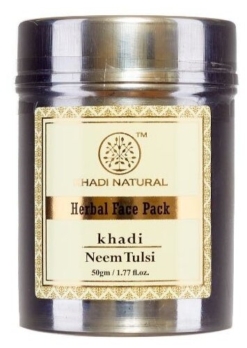 Маска для лица "Ним и тулси" (face mask) Khadi Natural | Кади Нэчерал 50г