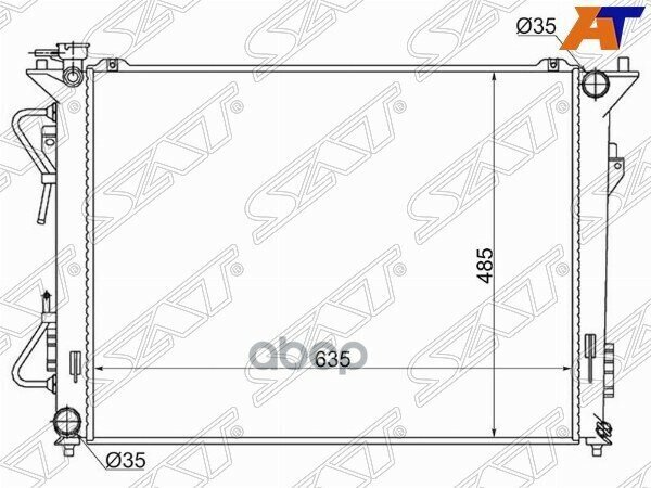 Радиатор Hyundai Sonata 04-14 / Kia Optima 10-16 / Hyundai Grandeur 11-16 / I40 11-17 / Kia Magentis Sat арт. HY0007