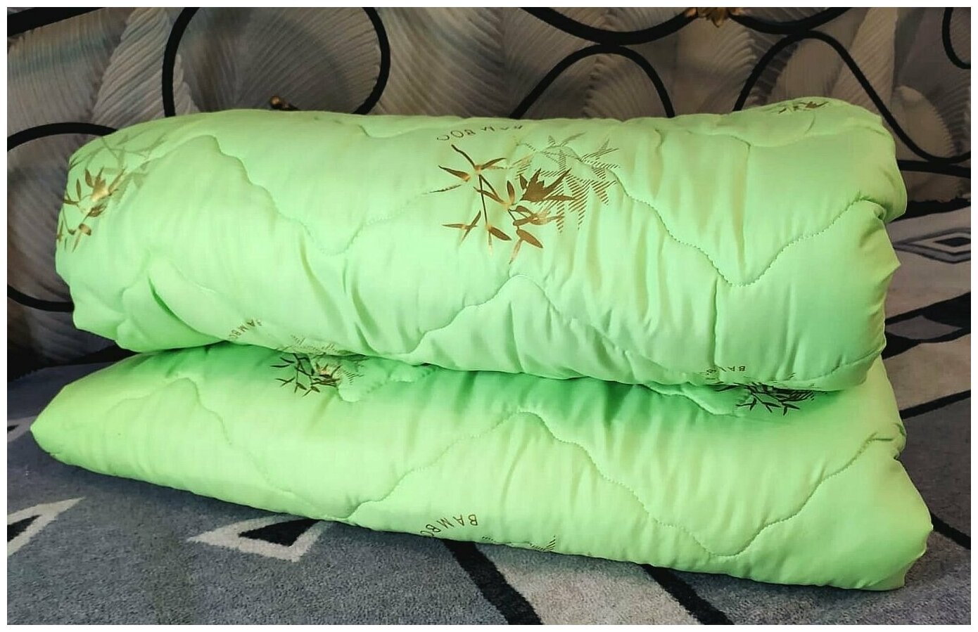 Одеяло Асика 2 - спальный 175x210 см, наполнитель Бамбук всесезон / демисезон - фотография № 4