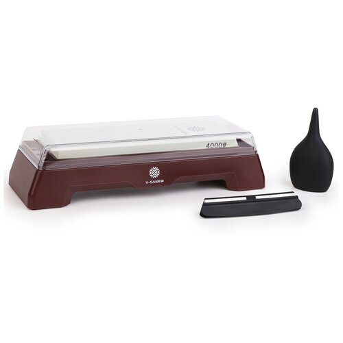 Точильный камень водный двухсторонний на подставке серия DELUXE Taidea V-SAN TV6410