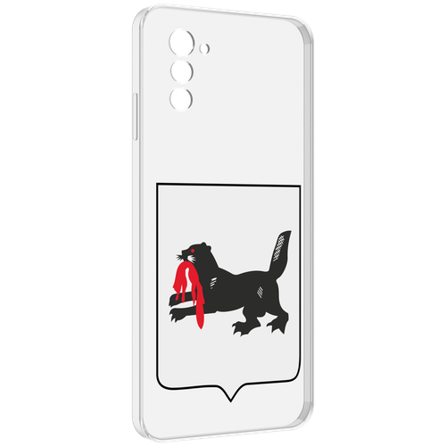 Чехол MyPads герб-игркутской-области для UleFone Note 12 / Note 12P задняя-панель-накладка-бампер