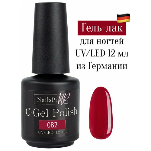 NailsProfi, Гель лак для ногтей, маникюра, педикюра, C-Gel Polish 082 - 12 мл