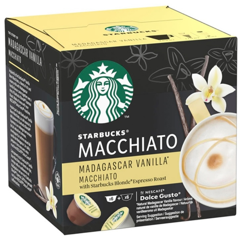 Starbucks Кофе в капсулах Starbucks Madagascar Vanilla Macchiato, 12 капс. 1 уп