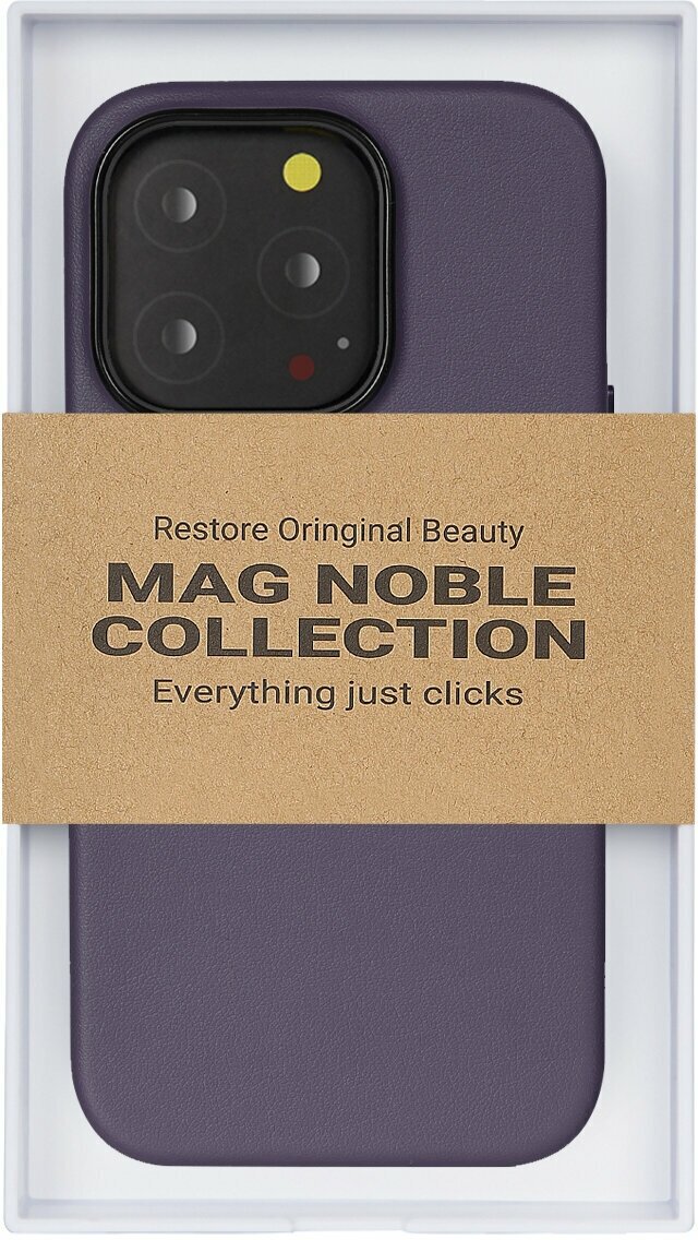 Чехол с MagSafe для iPhone 15 Pro Max MAG NOBLE COLLECTION-Фиолетовый
