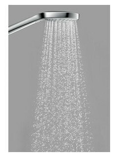 Ручной душ hansgrohe Croma Select E Multi EcoSmart 26811400, белый/хром - фотография № 11