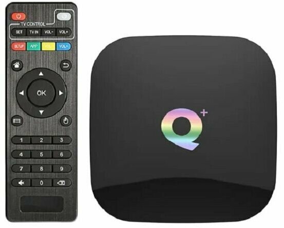 Приставка Смарт-ТВ медиа плеер Орбита Q+OT-DVB22 (Cortex A53 Android 90 4Гб Flash 32ГБ Wi-Fi)