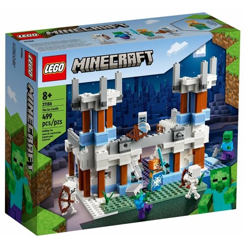 Конструктор пластмассовый Lego Minecraft Ледовый дворец, 499 деталей