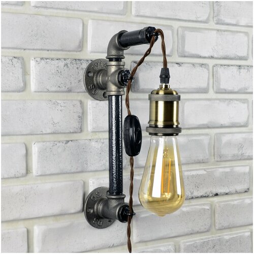 Светильник бра светильник настенный с выключателем лофт loft бронза 4990₽