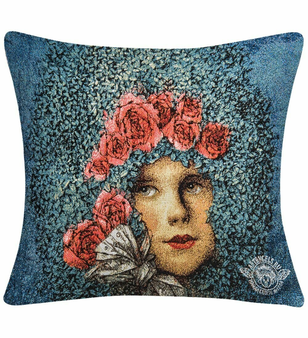 Подушка гобеленовая 'Цвети всегда' 45х45 (А. Наливкина)