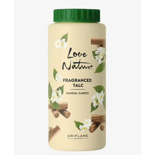 Тальк для тела Love Nature с ароматом жасмина и сандалового дерева 480₽