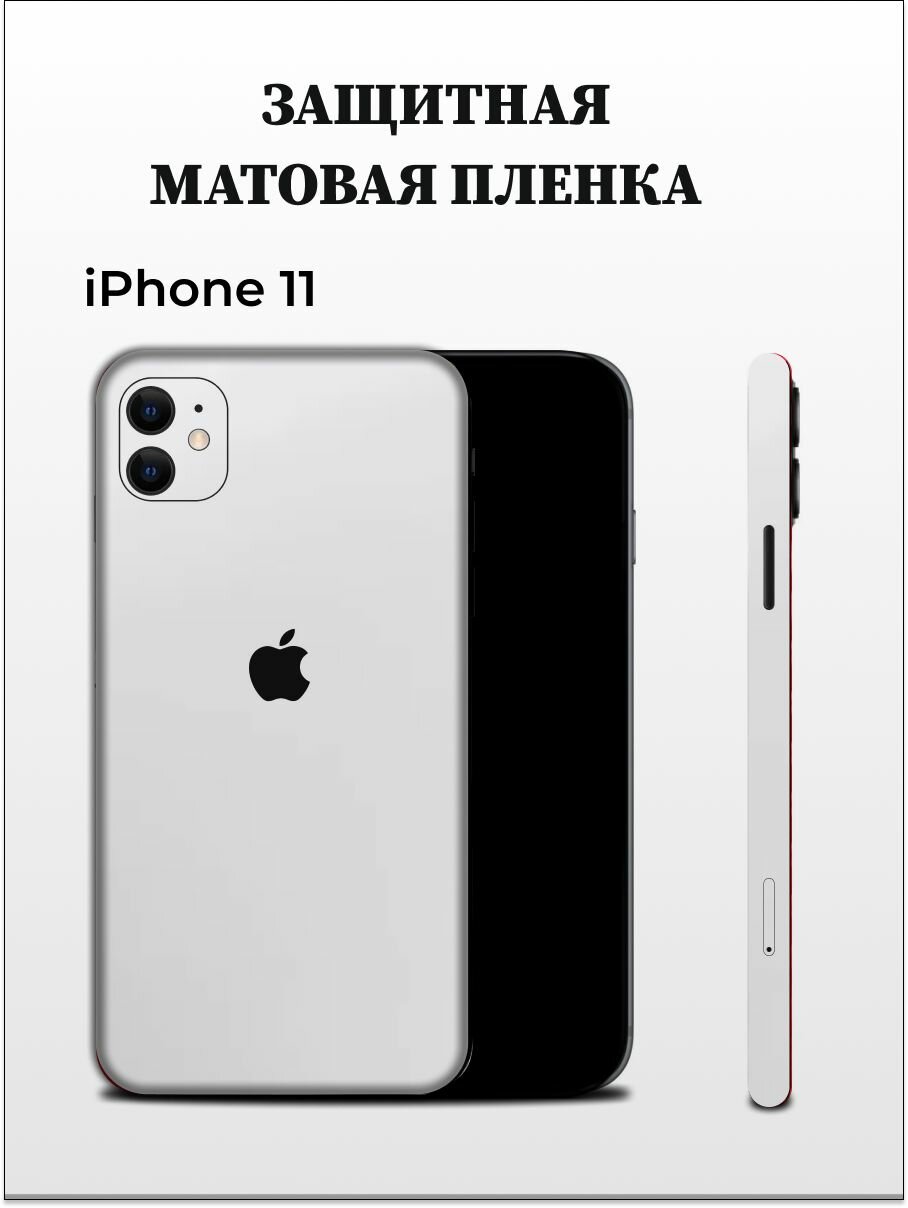 Матовая пленка на iPhone 11 на заднюю панель