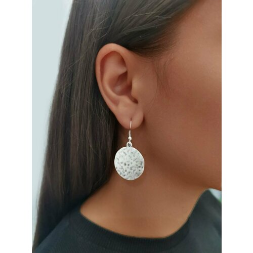 Серьги двусторонние Svetti, размер 20 мм, серебристый