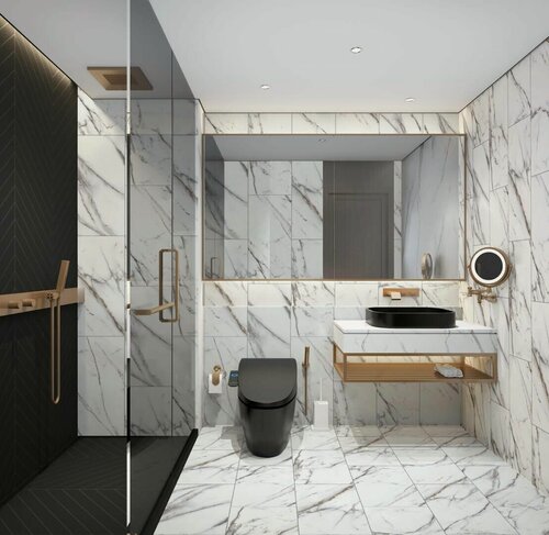 Изображение товара Кварцвинил SPC (замковый) Royce Qvadro Q1959 Мрамор Физи (300х600мм), 1.8м кв, 10шт/уп