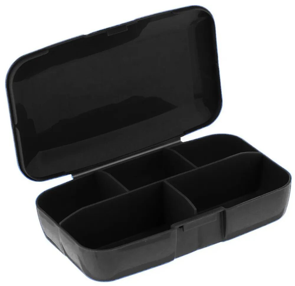 Изображение Таблетница Vplab Pill Box, органайзер для таблеток и капсул, черный