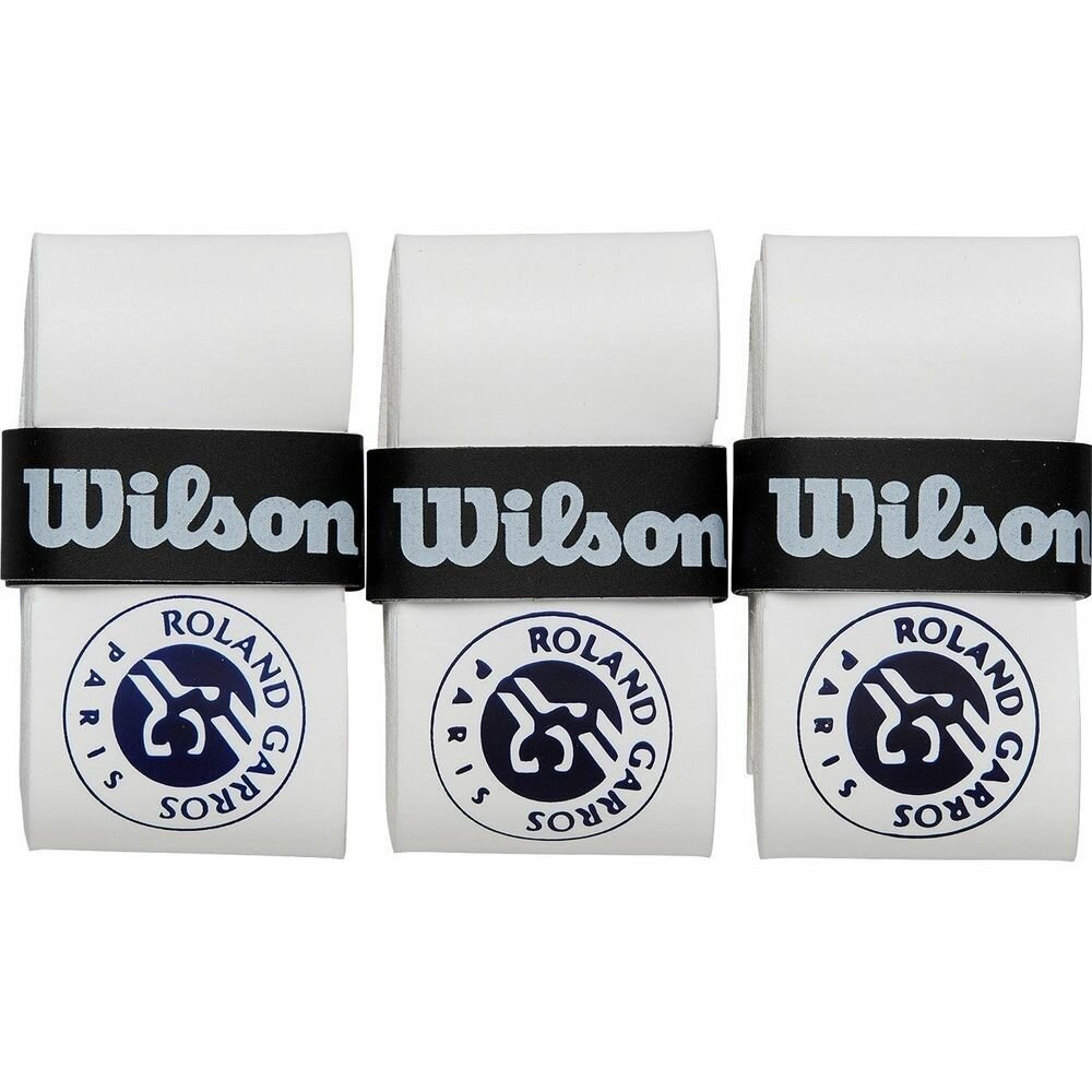 Намотка для теннисной ракетки Wilson Pro Overgrip Roland-Garros 3шт — фото 1