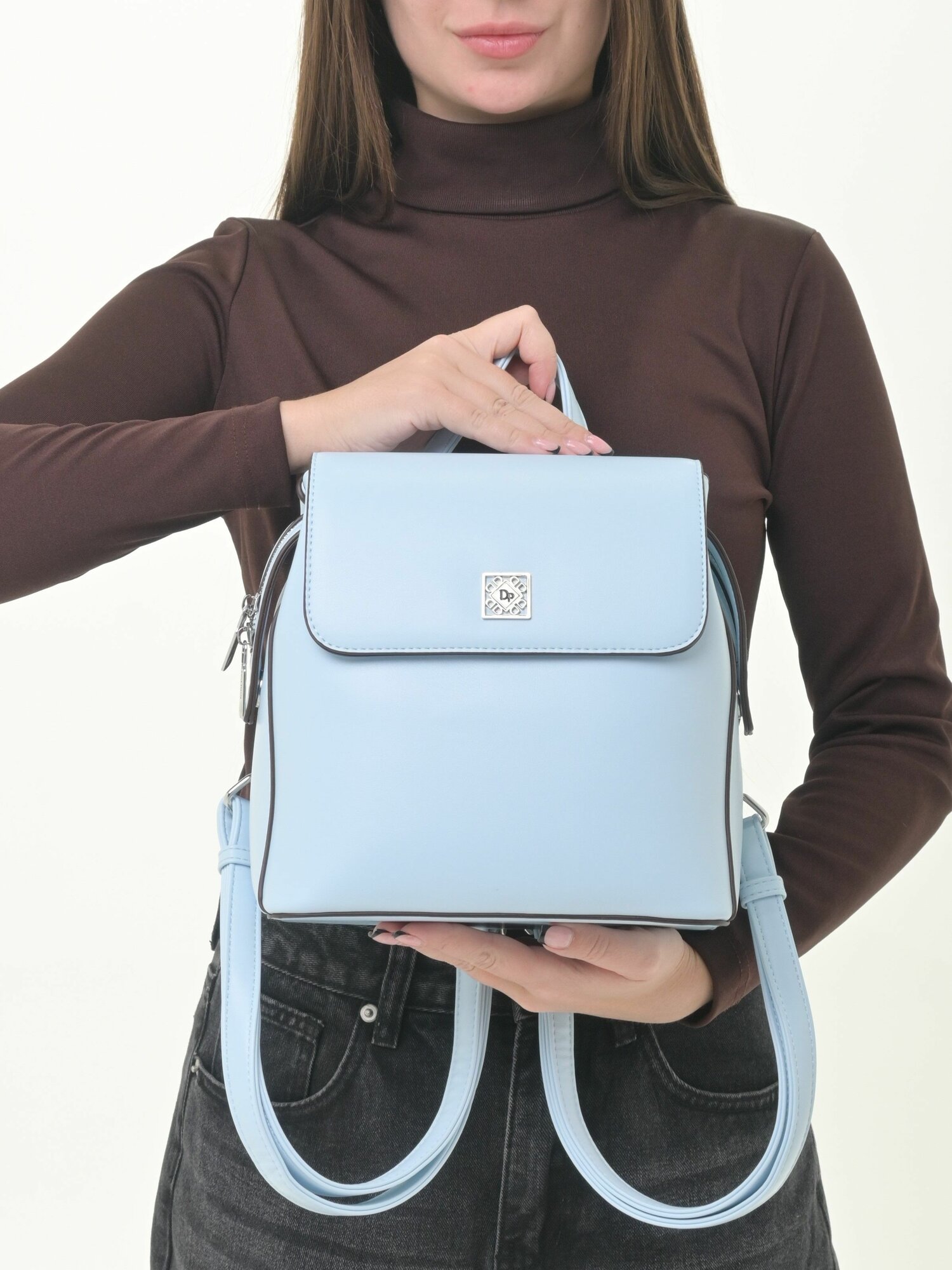 Сумка-рюкзак Daniele Patrici, голубой — фото 1